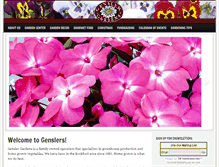 Tablet Screenshot of genslergardens.com